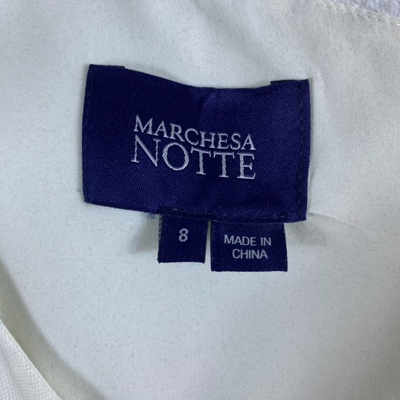 Marchesa Notte Gown Maxi Dress Sz 8 Floral Special Occasion Prom Wedding - Picture 4 of 11